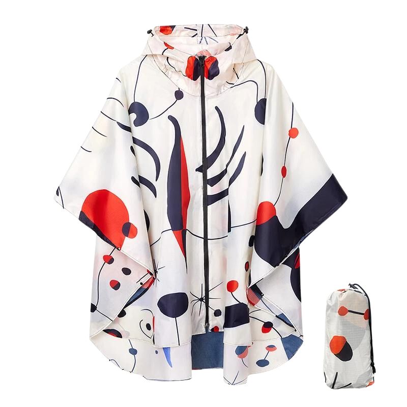 Cape Pluie Réutilisable Poncho Pluie Femme Imperméable