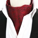 Foulard Homme Rouge Ascot Paisley