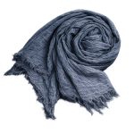 Chèche Homme Gris Bleu Sahara