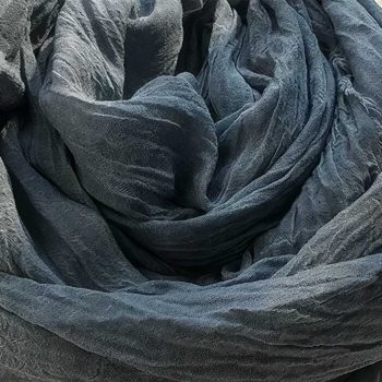 Chèche Homme Gris Bleu Sahara - Détails