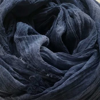 Chèche Homme Bleu Marine Sahara - Détails