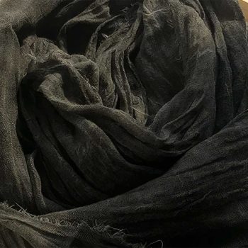 Chèche Homme Noir Sahara - Détails