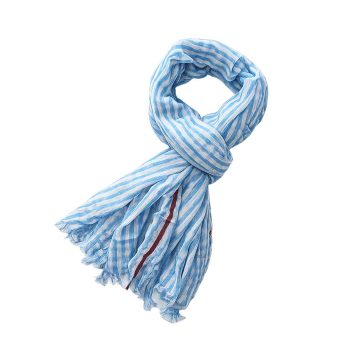 Foulard Chèche Bleu Vichy - Détails