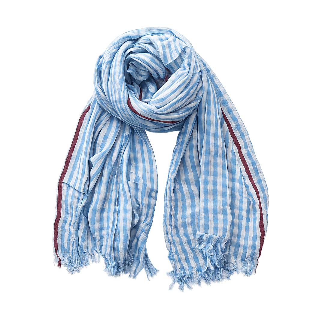 Foulard Chèche Bleu Vichy