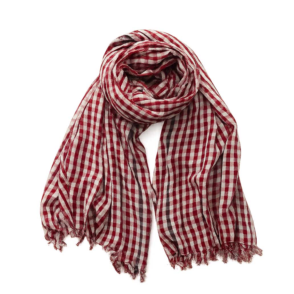 Foulard Chèche Rouge Vichy