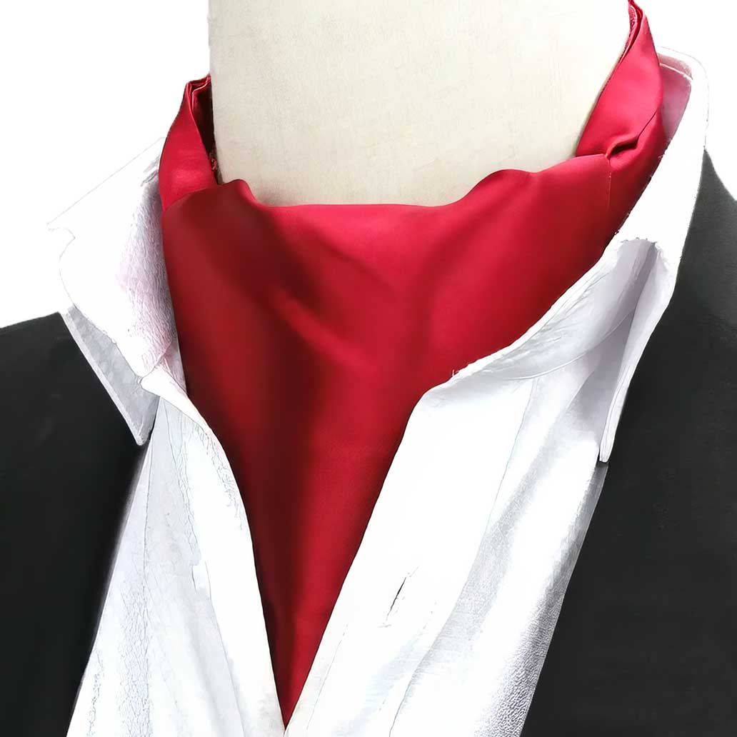 Foulard Homme Bordeaux Ascot Uni