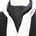 Foulard Homme Noir Ascot Paisley