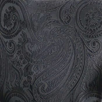 Foulard Homme Noir Ascot Paisley - Détails